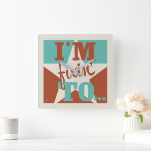 Ik ben aan het repareren vierkante klok