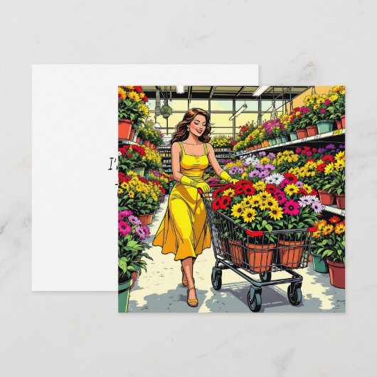 Ik ben aan het roeien voor deze Planten | tuinierp Kaart (Voorkant / Achterkant)