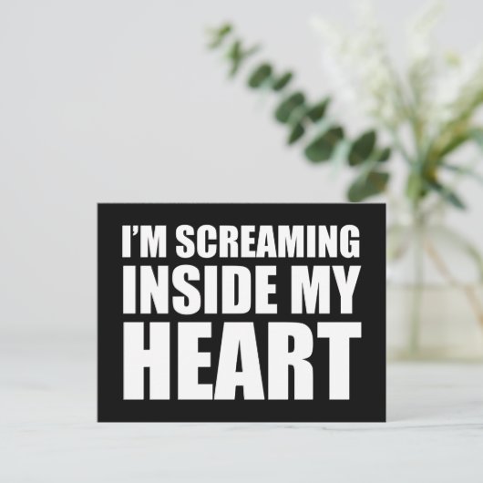 Ik ben aan het schreeuwen in mijn hart Funny 2020 Briefkaart (Staand voorkant)