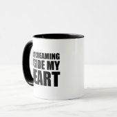 Ik ben aan het schreeuwen in mijn hart Funny 2020  Mok (Voorkant links)