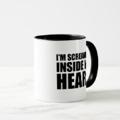 Ik ben aan het schreeuwen in mijn hart Funny 2020  Mok (Voorkant rechts)
