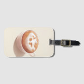 Ik ben aan het schuimen met gevoelens – Coffee Art Bagagelabel (Voorkant (horizontaal))