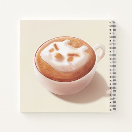 Ik ben aan het schuimen met gevoelens – Coffee Art Notitieboek (Achterkant)