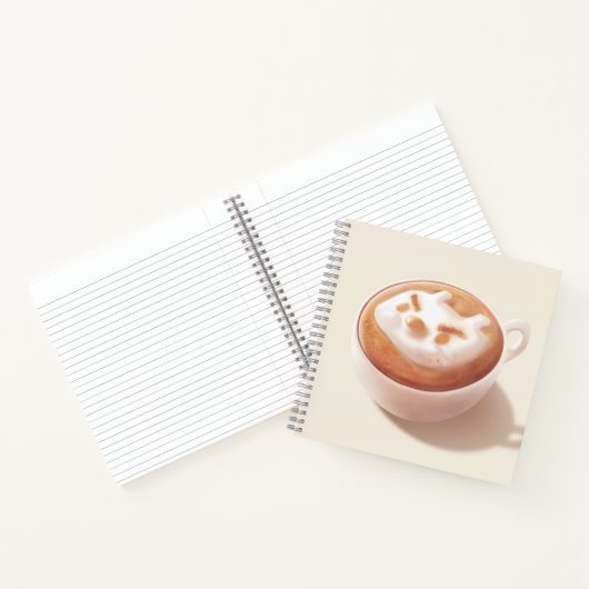 Ik ben aan het schuimen met gevoelens – Coffee Art Notitieboek (Binnen)