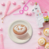 Ik ben aan het schuimen met gevoelens – Coffee Art Papieren Bordje (Feest)