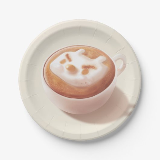 Ik ben aan het schuimen met gevoelens – Coffee Art Papieren Bordje (Voorkant)