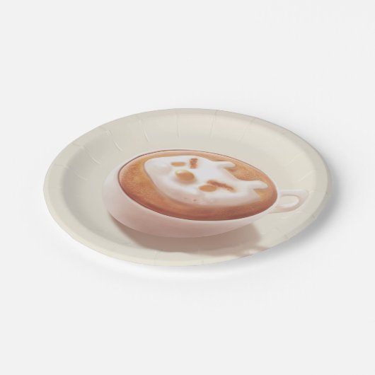 Ik ben aan het schuimen met gevoelens – Coffee Art Papieren Bordje (Gekanteld)