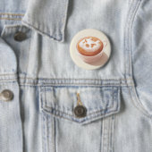 Ik ben aan het schuimen met gevoelens – Coffee Art Ronde Button 5,7 Cm (In situ)