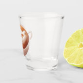Ik ben aan het schuimen met gevoelens – Coffee Art Shot Glas (Rechts)
