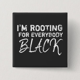 Ik ben aan het worstelen voor iedereen Black Vierkante Button 5,1 Cm
