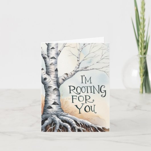 Ik ben aan het wroeten voor je Wenskaart Bedankkaart (Voorkant)