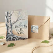 Ik ben aan het wroeten voor je Wenskaart Bedankkaart