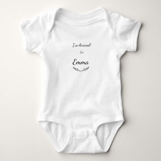 Ik ben aangekomen! One Piece Bodysuit voor Emma (Voorkant)
