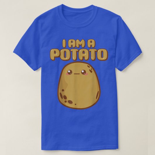 Ik ben aardappelfanatici of liefhebbers t-shirt (Design voorkant)