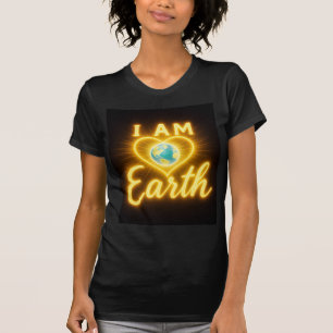IK BEN Aarde – Glanzende Gouden Aarde Liefdescitaa T-shirt
