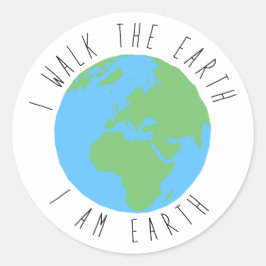Ik ben Aarde Ronde Sticker