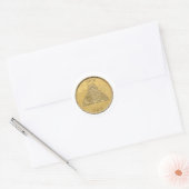 Ik ben aardig geweest, Santa Coin Ronde Sticker (Envelop)
