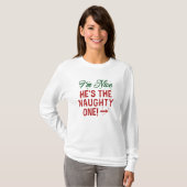 Ik ben aardig, hij is de stoute t-shirt (Voorkant volledig)