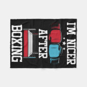 Ik ben aardiger na boksen - Kickboksen Kickbokser  Fleece Deken (Voorkant (Horizontaal))