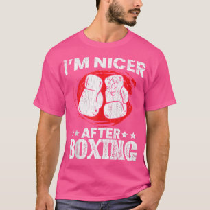 Ik ben aardiger na het boksen van grappige kickbok t-shirt