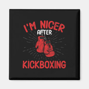 Ik ben aardiger na kickboksen Funny Kick Boxer Bok Magneet