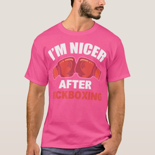 Ik ben aardiger na kickboksinstructeur t-shirt (Voorkant)