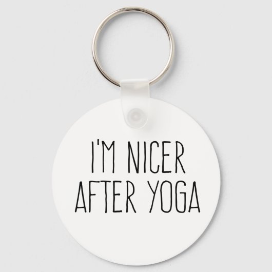 Ik ben aardiger na yoga sleutelhanger (Voorkant)