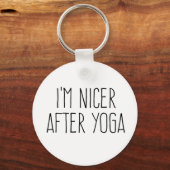 Ik ben aardiger na yoga sleutelhanger (Voorkant)
