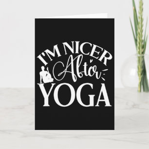 Ik ben aardiger na yoga, yogaliefhebber kaart