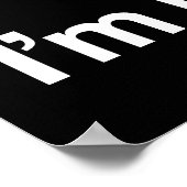 Ik ben absoluut Geweldige Funny Koe Poster (Hoek)