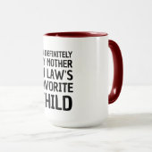 Ik ben absoluut het favoriete kind van mijn schoon mok (Voorkant rechts)