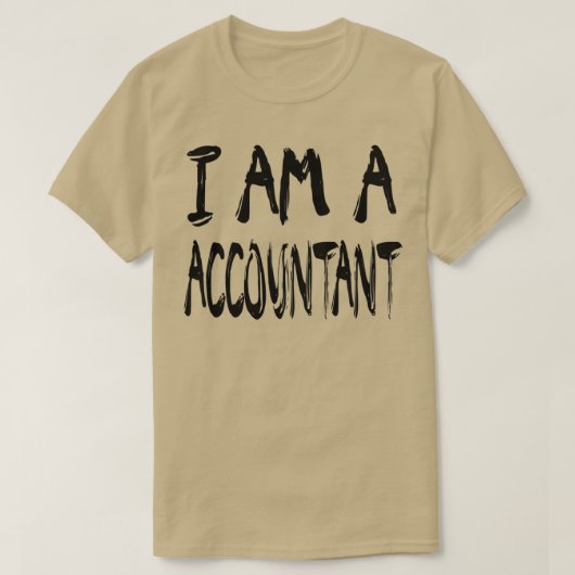 Ik ben accountant 2 t-shirt (Design voorkant)