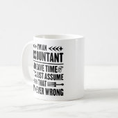 Ik ben accountant boekhoudkundige grappige uitspra koffiemok (Voorkant links)