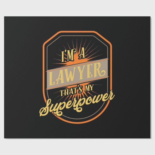 Ik ben advocaat cadeaupapier (Vlak)