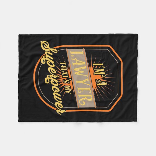 Ik ben advocaat fleece deken (Voorkant (Horizontaal))