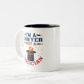 Ik ben advocaat geen Magicien Tweekleurige Koffiemok (Voorkant links)