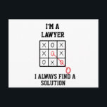 Ik ben advocaat, ik vind altijd een oplossing  ans briefkaart<br><div class="desc">Funny en geweldig verjaardagscadeau voor moederdag,  vaderdag,  kerstmis,  voor moeder,  vader,  geliefde,  echtgenoot en echtgenote</div>