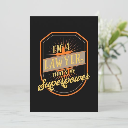 Ik ben advocaat kaart (Staand voorkant)