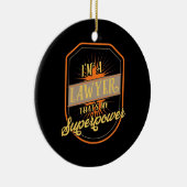 Ik ben advocaat keramisch ornament (Rechts)