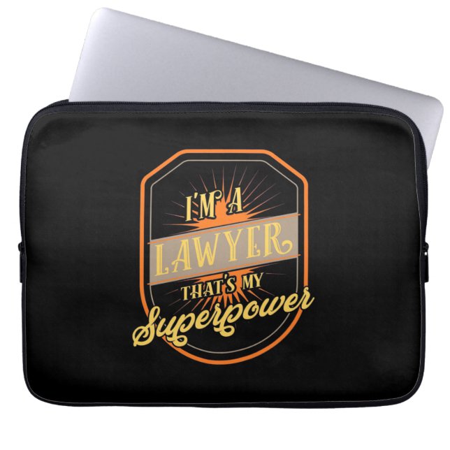 Ik ben advocaat laptop sleeve (Voorkant)