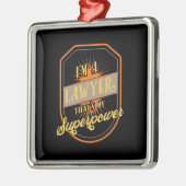 Ik ben advocaat metalen ornament (Links)