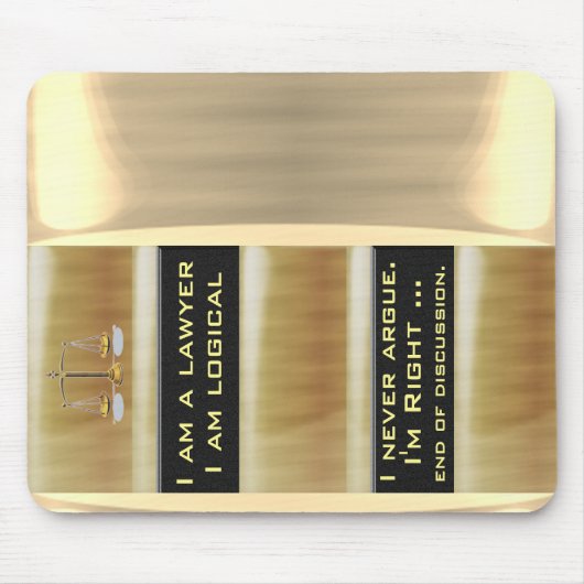 Ik ben advocaat muismat (Voorkant)