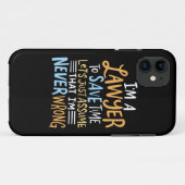 Ik ben advocaat om je tijd te redden Case-Mate iPhone case (Achterkant (horizontaal))