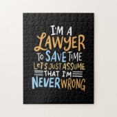 Ik ben advocaat om je tijd te redden legpuzzel (Verticaal)