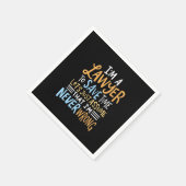 Ik ben advocaat om je tijd te redden servet (Hoek)