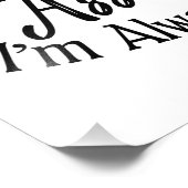 Ik ben advocaat om tijd te besparen, laten we aann foto afdruk (Hoek)