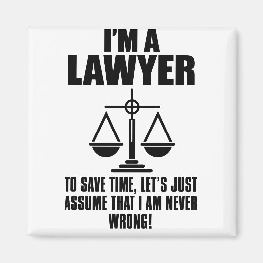 Ik ben advocaat om tijd te besparen. Laten we erva Magneet (Voorkant)