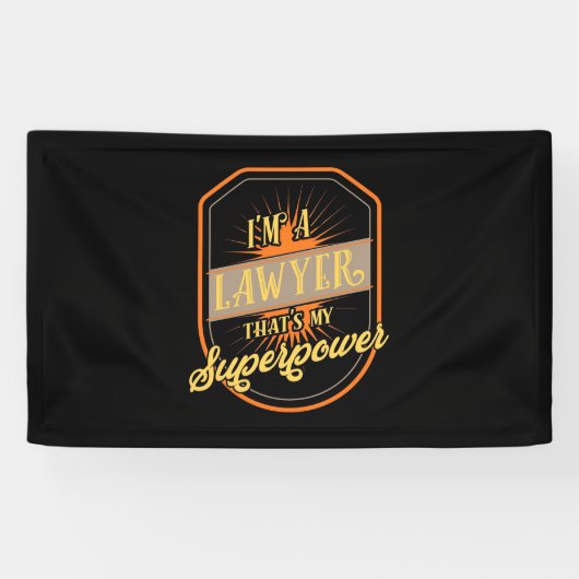 Ik ben advocaat spandoek (Horizontaal)