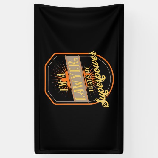 Ik ben advocaat spandoek (Verticaal)