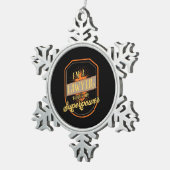 Ik ben advocaat tin sneeuwvlok ornament (Rechts)